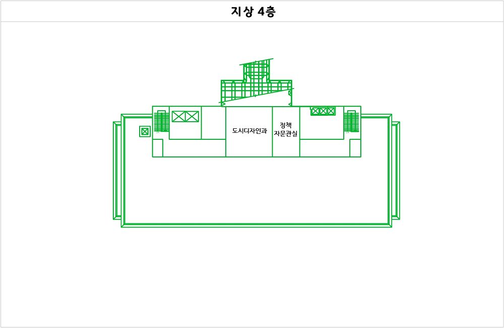 왼쪽 부터 도시디자인담당관, 정책자문관실이 있습니다.